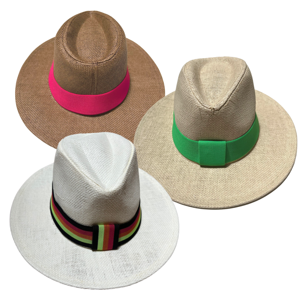 CHAPÉU PANAMENHO COM FAIXA SEM PERSONALIZAÇÃO