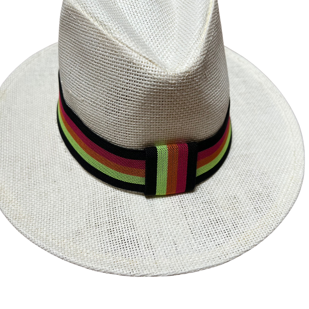 CHAPÉU PANAMENHO NATURAL COM FAIXA