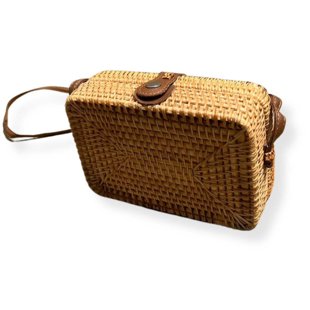 BOLSA RATTAN BALI COR MEL