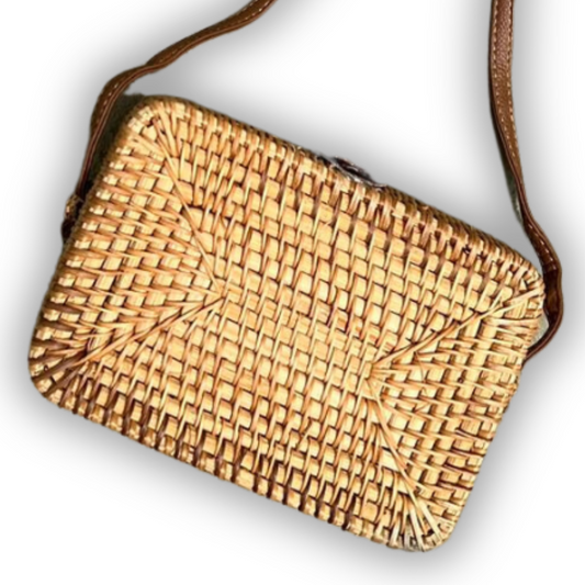 BOLSA RATTAN BALI COR MEL