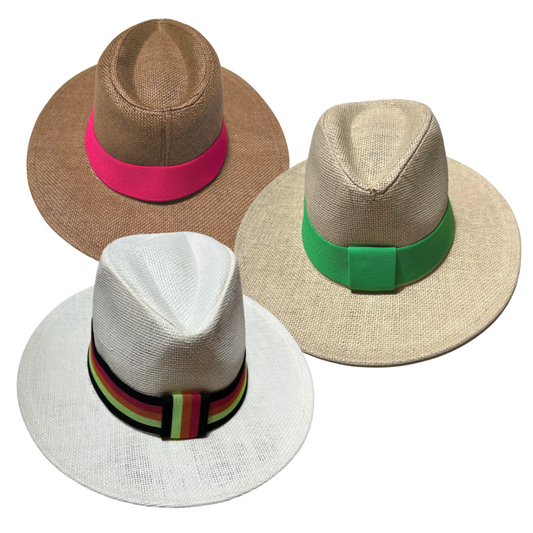 CHAPÉU PANAMENHO COM FAIXA SEM PERSONALIZAÇÃO